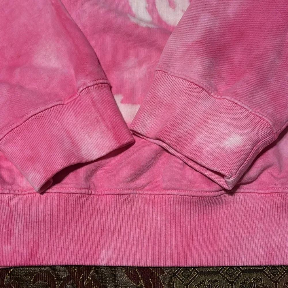 Sporty And Rich Fleece Lined Oversized Tie Dyed Crew Neck Sweatshirt - Picture 4 of 6